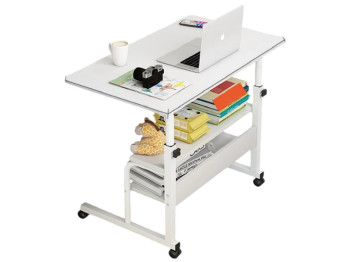 Стол компьютерный на колесиках с регулировкой высоты M, 80х40х69-90см