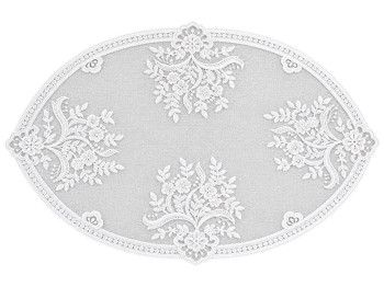 Серветка сервірувальна мереживна Classic Lace, молочно-біла, 30×43 см