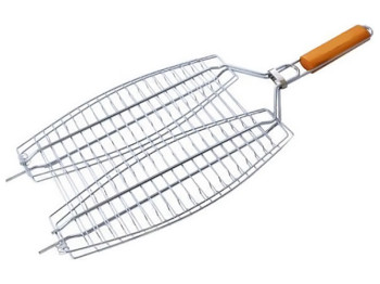 Решетка-гриль для рыбы двойная, 65x36x22,5x3см