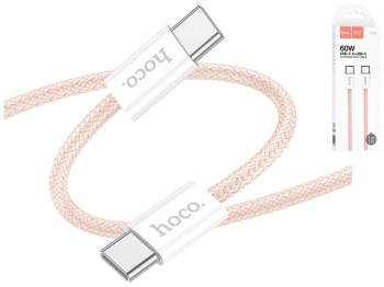 Кабель USB Hoco X104 Source 60W Type-C to Type-C Колір Рожевий