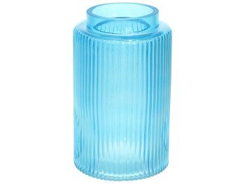 Ваза стеклянная Прозрачная Лазурь, 20см, цвет – голубой