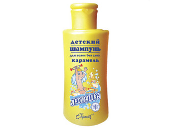 Дитячий шампунь для волосся - без сліз "Аромашка" з запахом карамелі 150мл