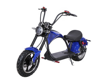 Электроскутер Chopper 2000Вт, 60V20Ah, Li-ion, 12", 3 пер., 45км/ч, синий