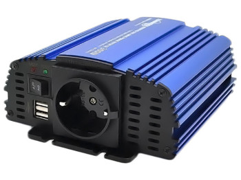 Преобразователь напряжения TOMMATECH MS SERIES/12V-220V/600W/USB-5VDC2.0A/мод.волна/клеммы