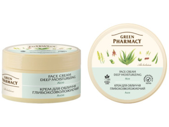 Крем для обличчя "Зелена аптека" Алое Глибокозволожуючий 200мл