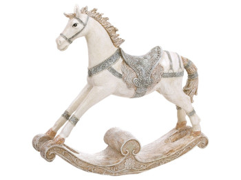 Фигурка декоративная Лошадка-качалка, полистоун, 26×5,5×22см