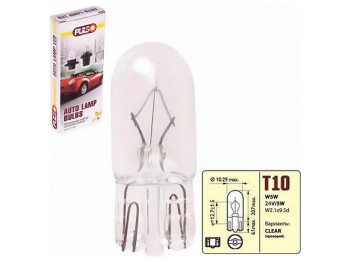 Лампа Pulso габаритная, T10, W2,1x9,5d, W5W, 24В, 5Вт clear, 1шт (LP-24242)