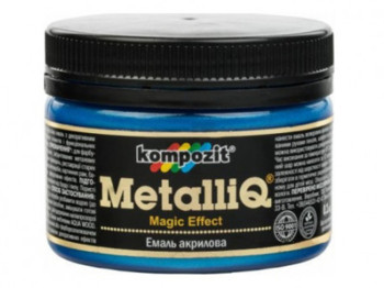 Емаль акрилова MetalliQ "Блакитне сяйво" 0,1л