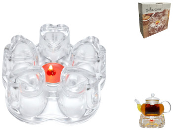 Подставка для чайника Сердце, под свечу, 14см