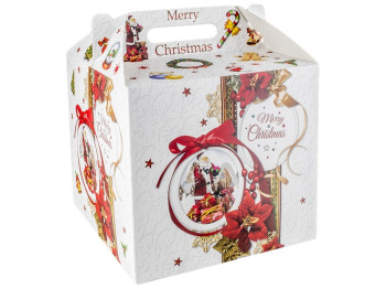 Коробка подарункова картонна "Merry Christmas" 28х28х33см