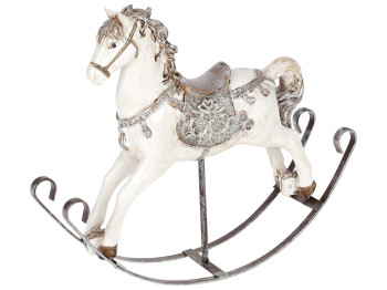 Декоративна статуетка Конячка-гойдалка, 25см