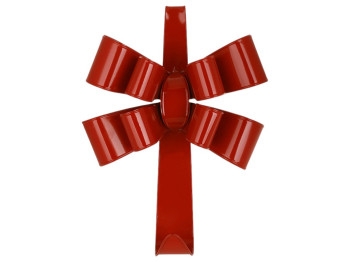 Крючок подвесной Красный бант, металл, 32×12×44см, цвет красный