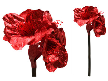 Декоративная ветка Амариллис, 52см