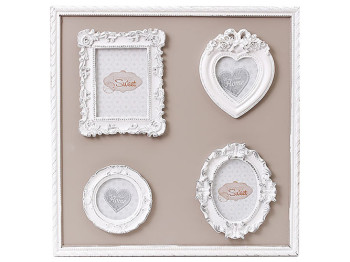 Колаж на 4 фотографії з рамками зі штучного каменю