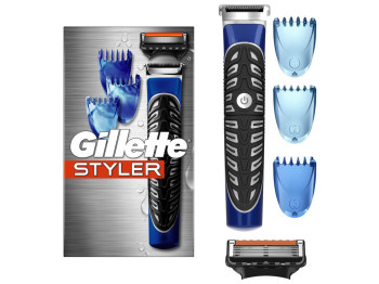 Бритва-стайлер Gillette Fusion ProGlide с 5 лезвиями, 1 картридж, 3 насадки для бороды