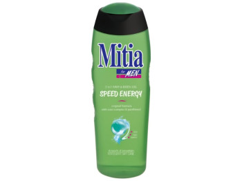 Гель для душа и шампунь 2в1 для мужчин Mitia Speed Energy, Энергия скорости, 400мл, 6325