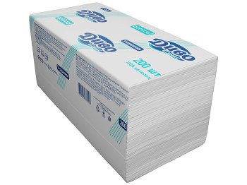 Бумажные полотенца Диво Бизнес Optimal, СГ 17г/м, 2х слойные, V-слож., белый (цена за упак. 200шт)