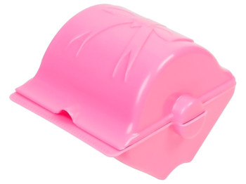 Бумагодержатель R plastic Бантик, розовый, 07007