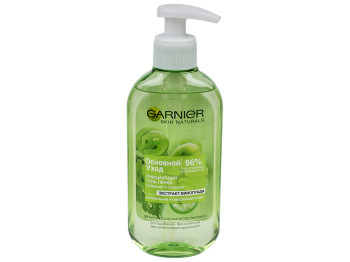Гель-пенка для умывания Garnier "Основной уход" очищающая, для нормальной и смешанной кожи 200мл