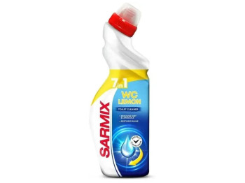 Гель для чищення унітазу Sarmix 7в1 З ароматом лимона, 750 мл, без хлору