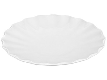 Блюдо фарфоровое Wavy, круглое с волнистым краем, 26,9 см