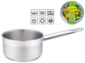 Ковш без кришки Maestro нерж. сталь, всі типи плит, D14см, 0,75л