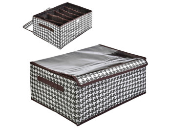 Коробка-органайзер для хранения белья, 9 отделений, 44х30х20см 