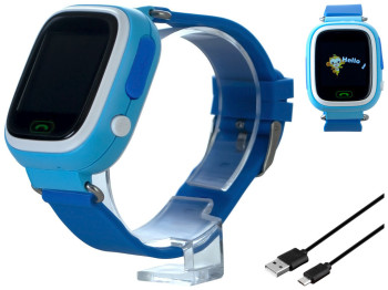 Детские Смарт Часы TD-02 GPS, Голубой