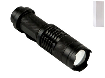 Ліхтар кишеньковий SK68 XPE, 7 Вт, живлення від батарейки AA, 3 режими, колір чорний