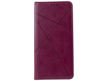 Чехол-книжка Business Leather для Xiaomi Poco X4/Redmi Note 11 Цвет Бордо