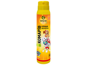 Спрей от комаров, клещей и мошек Vaco Kids Paw Patrol, детям от 2 лет, 100 мл