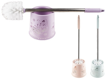 Ершик туалетный с подставкой 50см, D8см (цвета ассорти)
