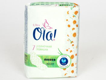 Прокладки "Ola" xxxxxx ультратонкі нічні "Ромашка" 7шт
