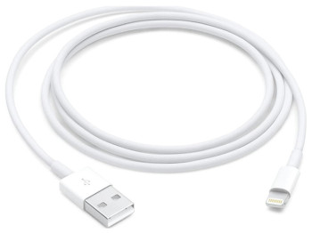 Кабель USB Apple Lightning 2m 1:1, Цвет Белый