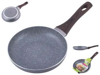 Сковорода Kamille с антипригарным покрытием Grey marble из алюминия, 20см