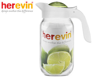 Глечик з кришкою Herevin "Green" 15,5х9,5х20,5см 1л 46010