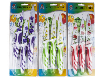 Набор ножей кухонных, длина лезвий 12см, 9см, 8см (цена за набор 3 предмета)