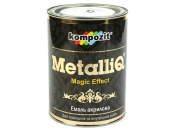 Емаль акрилова MetalliQ "Срібло" 0,9л