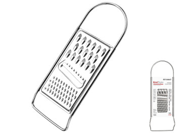 Терка ручная Kmt Style, нержавеющая сталь, 3 рабочие зоны, с ручкой, 22×8,5 см