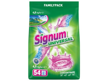 Стиральный порошок для всех типов белья Signum Universal, 4.5 кг