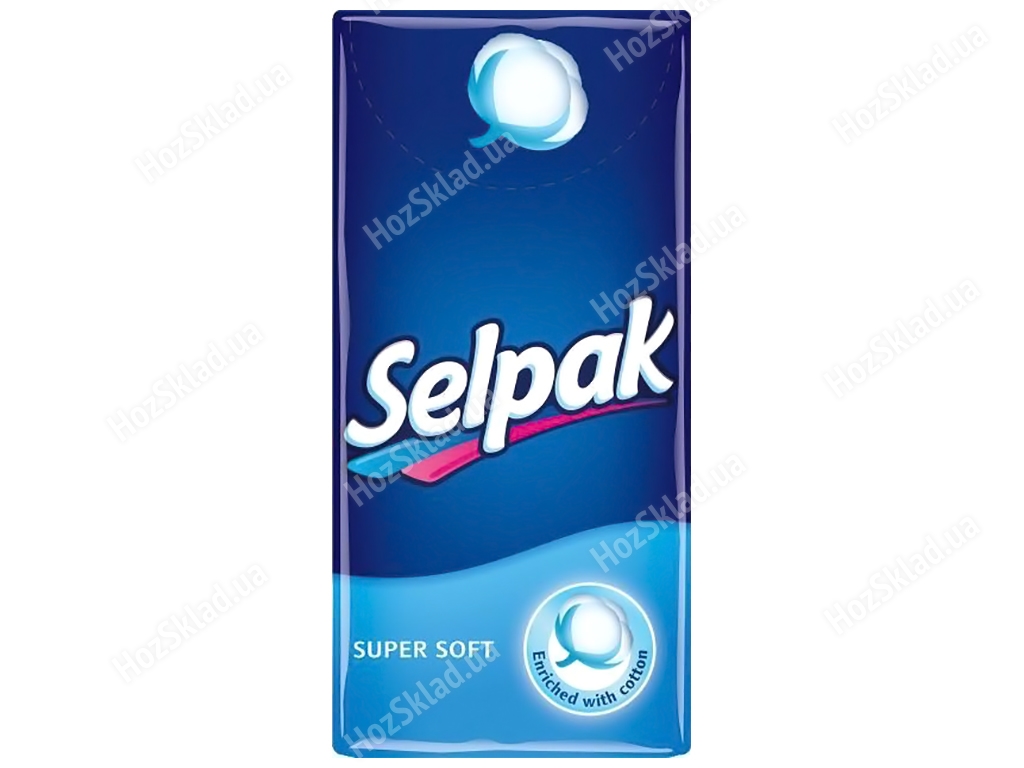 Хусточки кишенькові Selpak, гігієнічні, 4 слоя 10x10см (ціна за пачку 10 хусточок)