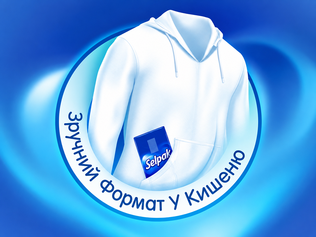Носовые платочки Selpak Super Soft, 4-слойные, 100% целлюлоза, 10 шт