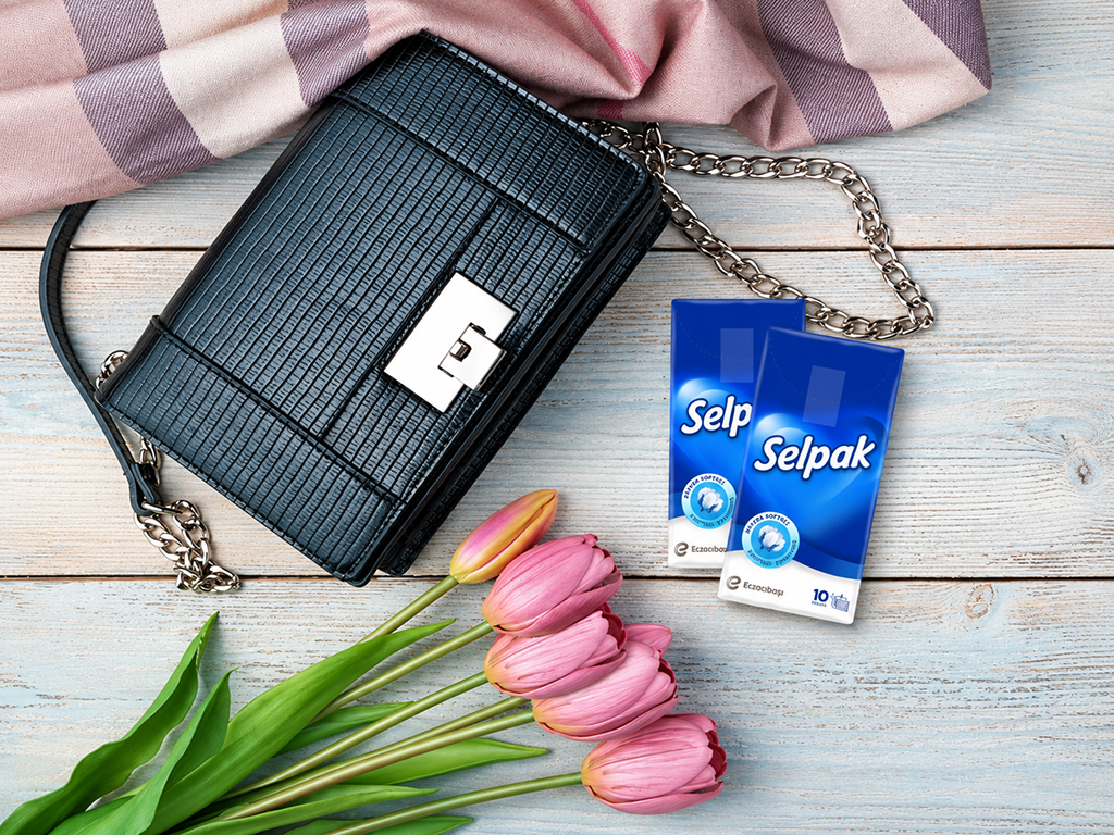 Носовые платочки Selpak Super Soft, 4-слойные, 100% целлюлоза, 10 шт