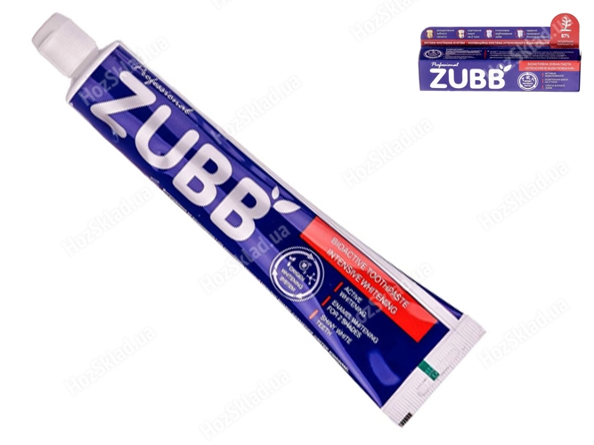 Зубна паста Zubb інтенсивне відбілювання, 90г