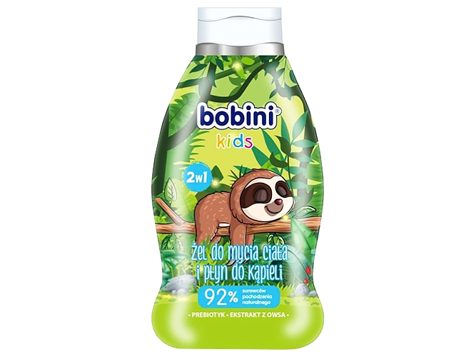 Средство для купания Bobini Kids Ленивец 2в1, 660мл