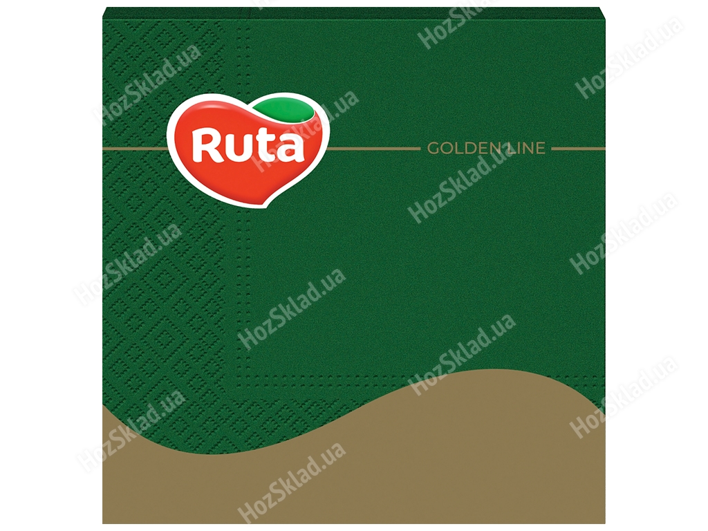 Салфетки Ruta 33х33см, 20шт, 3х слойные, зеленые