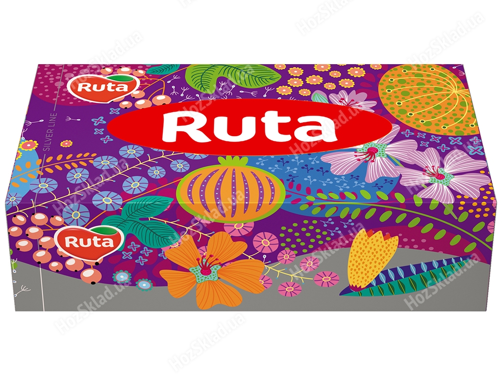 Серветки косметичні Ruta, 150шт, 2х шарові, білі, пенал