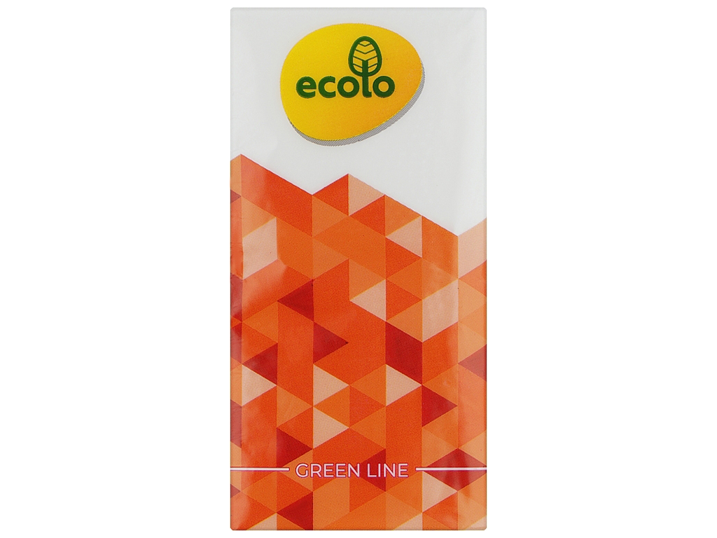 Хустинки носові Ruta Ecolo 9шт, 2х шарові, без аромату (ціна за пачку 9 хусточок)