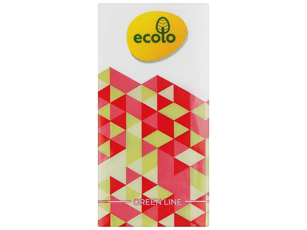 Хустинки носові Ruta Ecolo 9шт, 2х шарові, без аромату (ціна за пачку 9 хусточок)