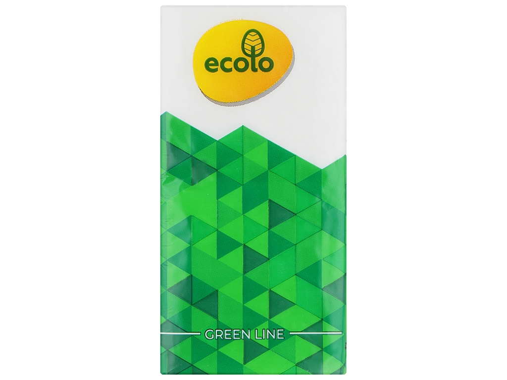 Хустинки носові Ruta Ecolo 9шт, 2х шарові, без аромату (ціна за пачку 9 хусточок)